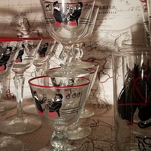 Vintage cordial glasses